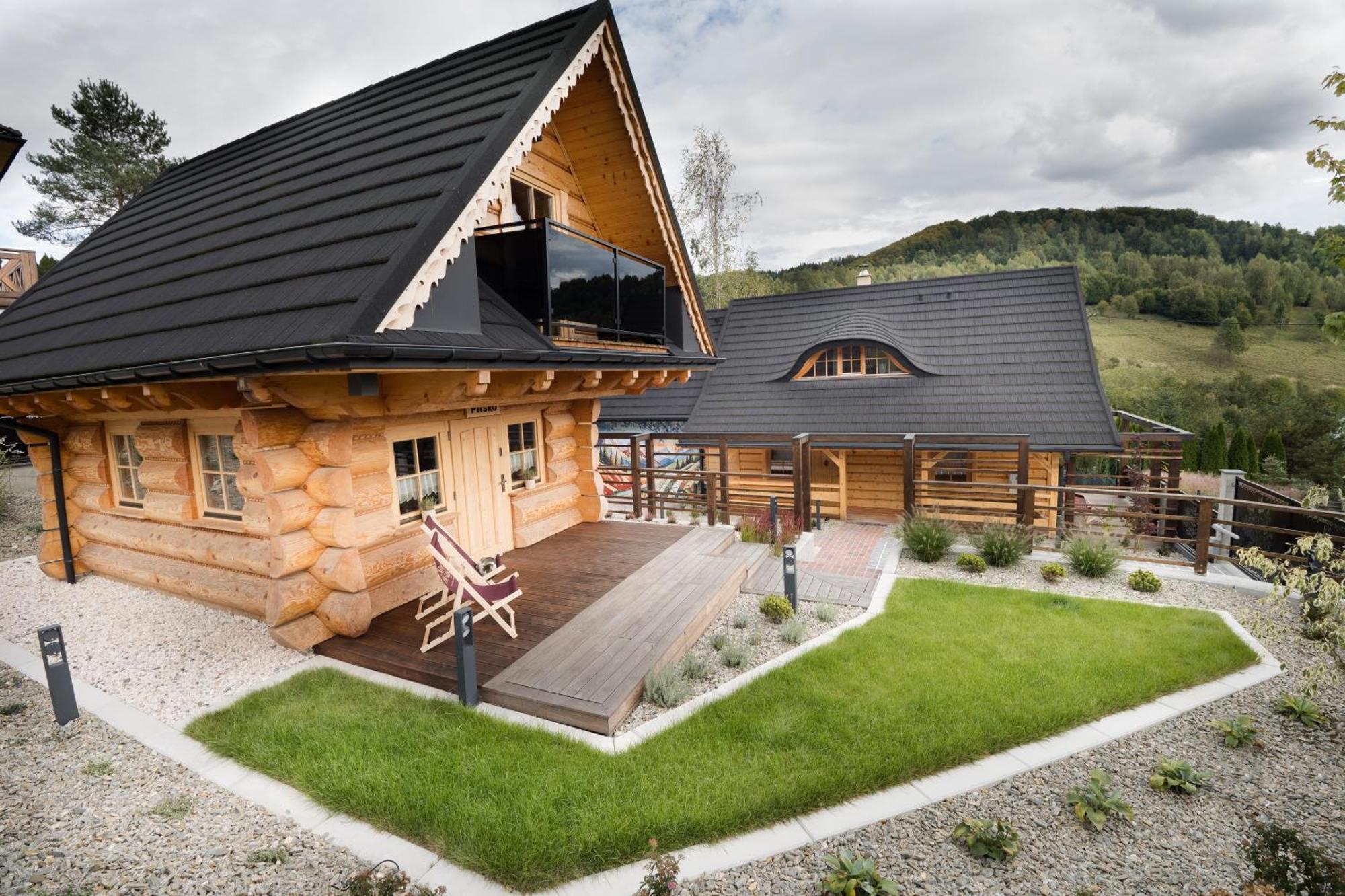 Appartement Stylowe Beskidy - Luksusowe Domki Z Saunami I Jacuzzi à Mutne Extérieur photo